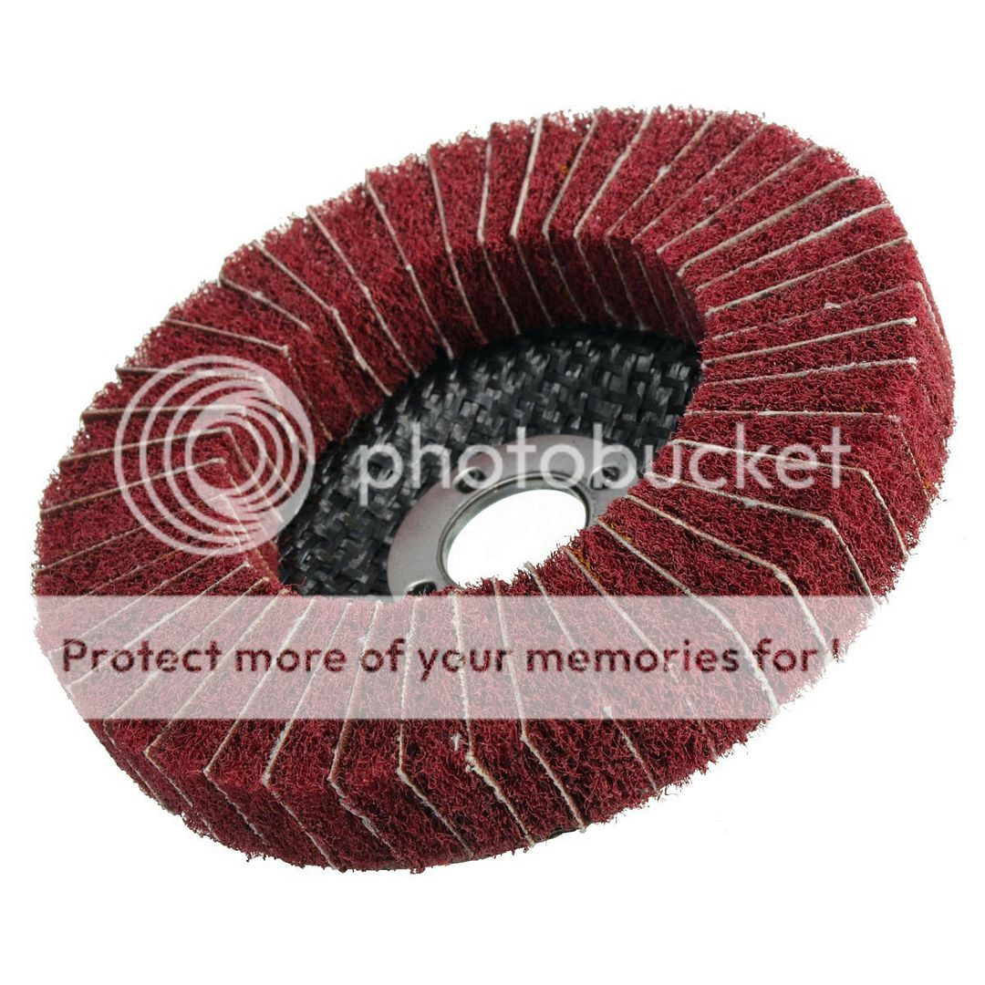 100mm 4" 120 240 Grit Nylon Fiber Flap Sanding Disc Wheel Polishing